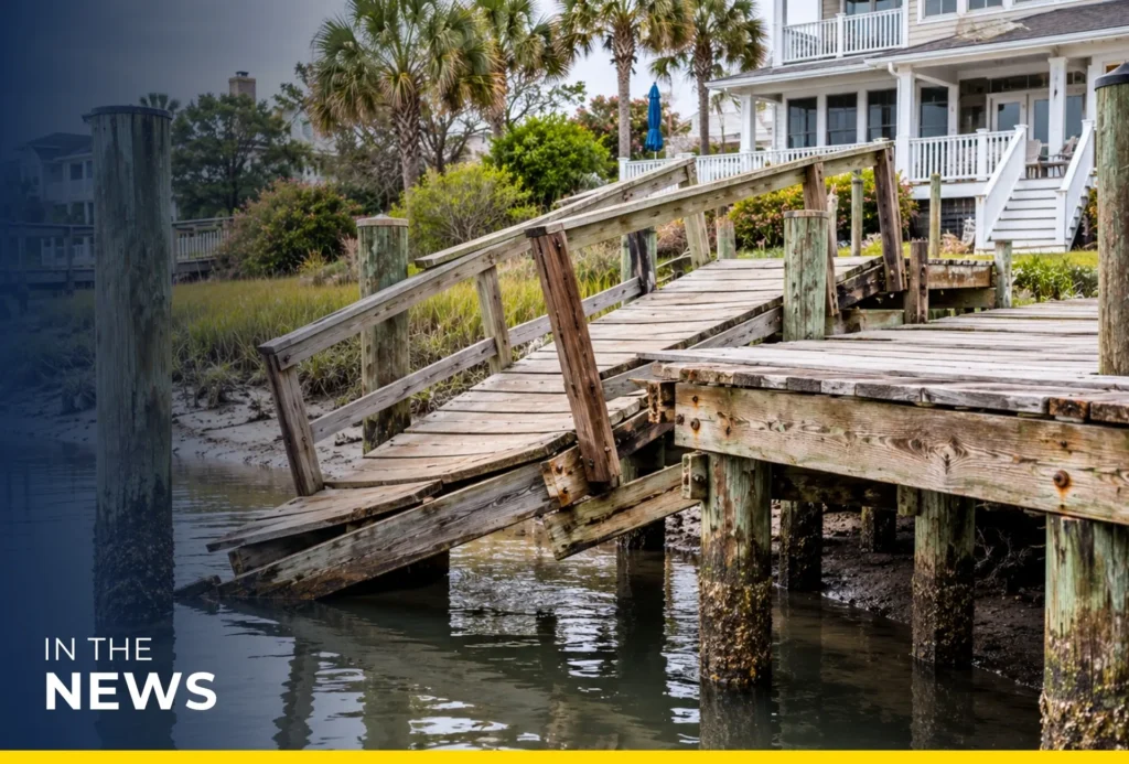 South Carolina -1.65 Million Dollar Settlement Dock Collapse