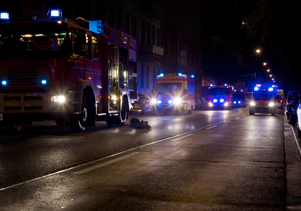 Emergency response on a South Carolina highway following a traffic collision