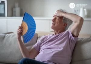 Elderly man experiencing dehydration symptoms at a nursing home in Charleston, SC.